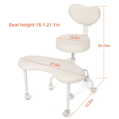 Comfortable Chair Backrest Chair Living Room Adjustable Beauty Chairs Yoga Ergonomic Swivel Chair Modern Furniture with Wheels