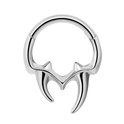 Flowers Nose Ring Septum 100% 316L Surgical Steel Zircon Clicker Daith Piercing Ear Cartilage Helix Hoop Flowers Water Drops