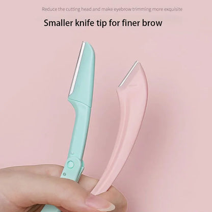 Eyebrow Trimming Knife Eyebrow Face Razor For Women Professional Eyebrow Scissors With Comb Brow Trimmer Scraper Accesso