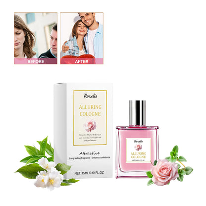ROXELIS Rose Pheromone Perfume Rose Fresh and Elegant Perfume Date Atmosphere Charm Lasting Fragrance Lady Perfume Spray 0.51 oz