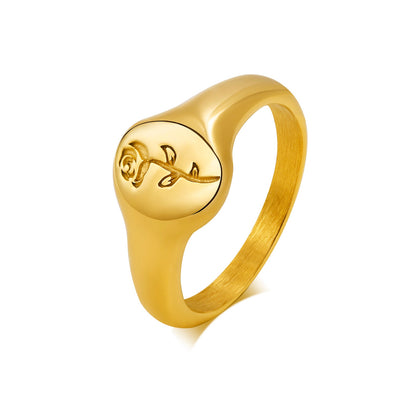Simple Chevron V Shape Ring For Party 316L Stainless Steel Fashion Jewelry Rings For Women
