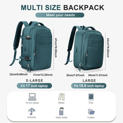 Large Travel Backpack Women Carry on Backpack, Airline Approved Personal Item Bag, Airplane Backpack, Hiking Short-Trip Rucksack