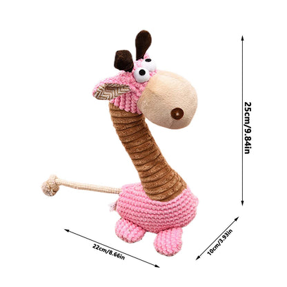 Dog Toy Squeaky Donkey Papa Duck Dog Puppy Chew Toys Making Sound Durable Plush Molar Dog Toy Pet Training For Small Medium Dogs