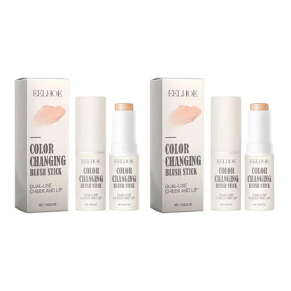 EELHOE Face Blush Stick Color Change Blush Cheek Lip Tinted Rouge Makeup Natural Contour Blusher Highlighter Makeup Cosmetics