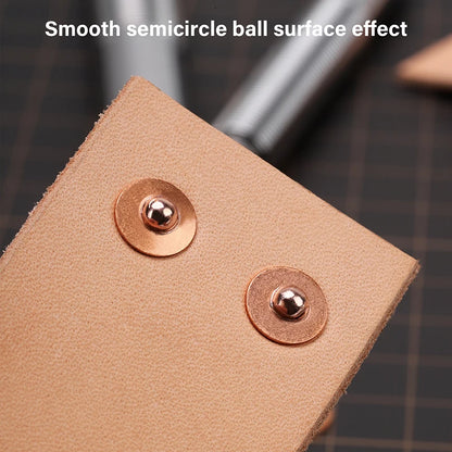 WUTA 4/5mm Copper Rivets Fastener Install Mold Professional Stainless Steel Mounting Bar Setter Leather Craft Tools DIY Punch