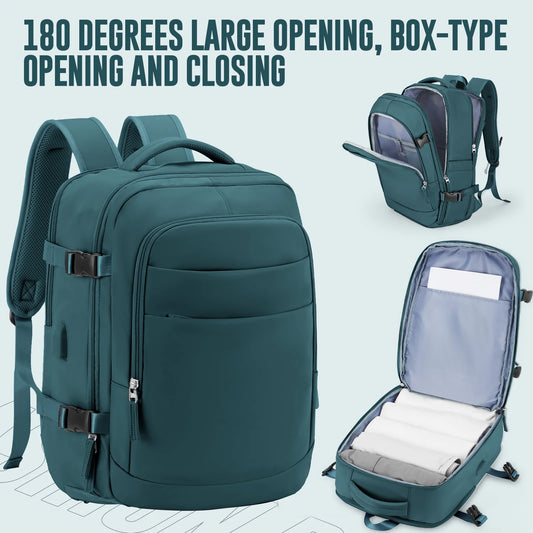 Large Travel Backpack Women Carry on Backpack, Airline Approved Personal Item Bag, Airplane Backpack, Hiking Short-Trip Rucksack