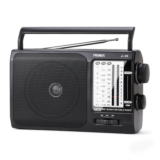 NOAA Weather AM FM Portable Radio with Best Reception, Transistor Radio, Battery Operated Radio by 3X D Cell Batteries AC Power