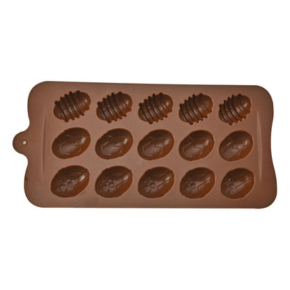 15 Holes Easter Eggs Chocolate Molds Silicone Cake Molds Bakeware DIY Handmade Baking Dish Party Supplies Kitchen Cake Tools