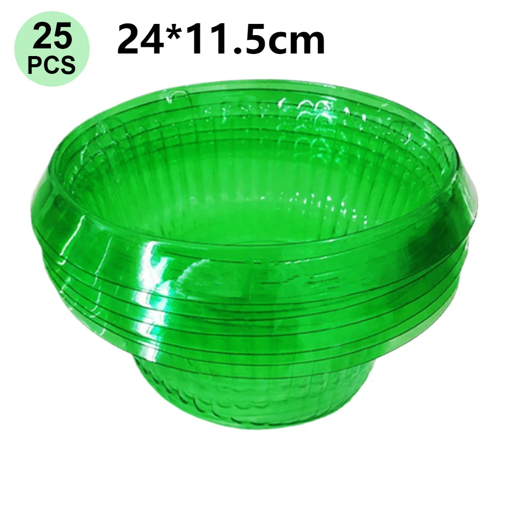 5-31PCS Green Garden Cloches Against Snails/weather Influences For Plant Care And Protection Effective Plant Protection Covers