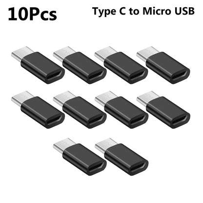 5/10pcs OTG Android Type-c To Micro USB Type C To Usb 3.0 Female Adapter Universal Mobile Phone Data Line Charging Converter