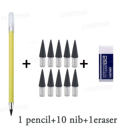 Black Technology Erasable  Infinity Pencil Student Upright No Cutting or Ink Can't Finish Writing Painting Is Not Easily Broken