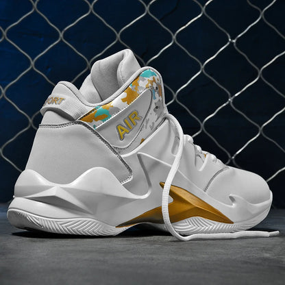 Men's  basketball shoes, breathable and non slip outdoor sports shoes, walking and running basketball shoes