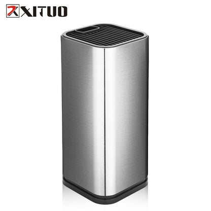 XITUO Stainless Steel Knife Holder  Kitchen Stand Holder Multi-tool High Quality Storage Tool For Damascus Chef Knife Meat Knife
