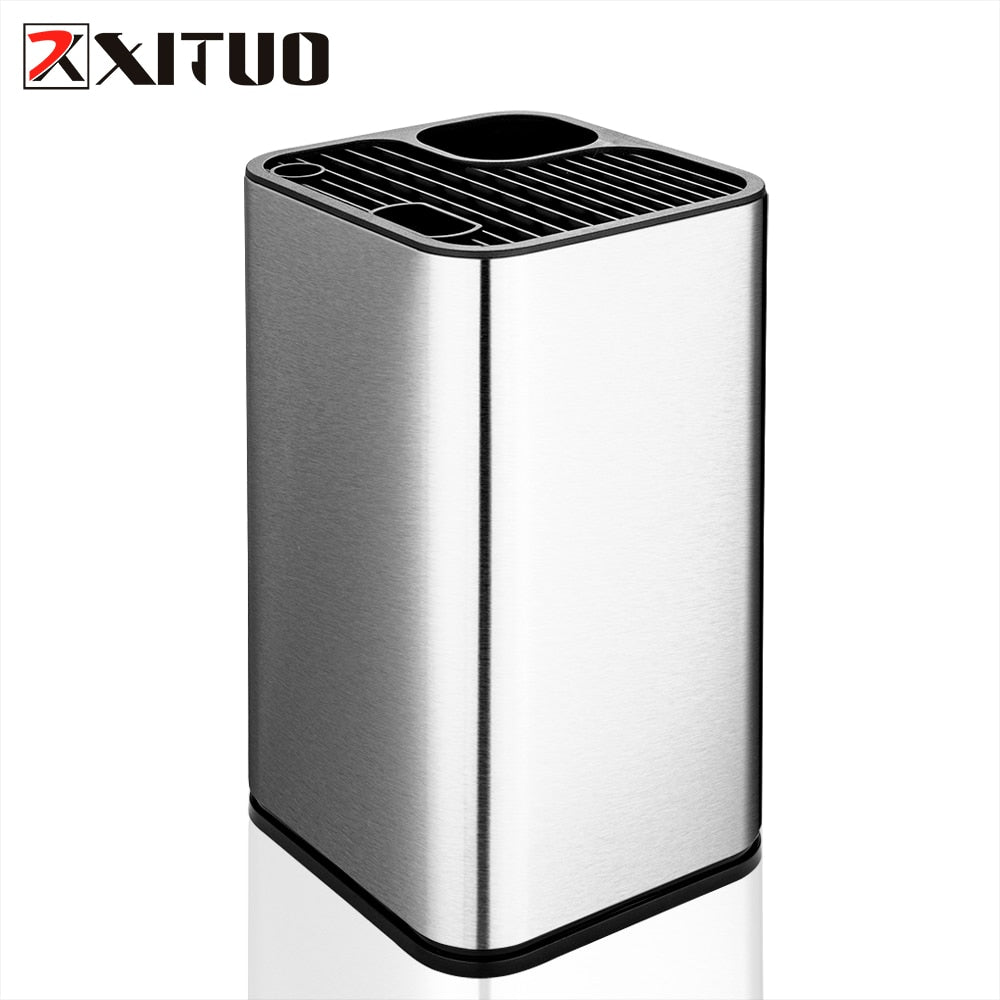 XITUO Stainless Steel Knife Holder  Kitchen Stand Holder Multi-tool High Quality Storage Tool For Damascus Chef Knife Meat Knife