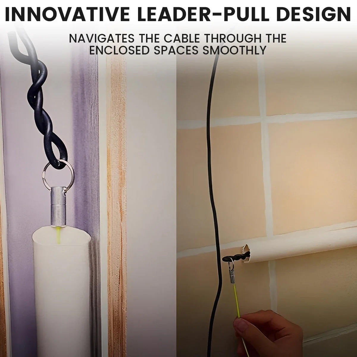 Magnetic Wire Puller Wire Routing Magnet Tool Garden Repair Cable Puller Tool for Running Wire Wall Electrical Cable Navigation