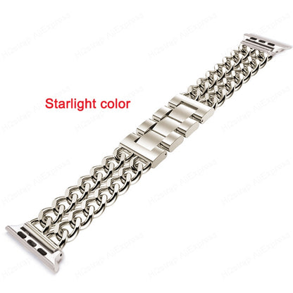 Stainless Steel Strap for Apple Watch 6 4 Se 7 Band 44mm 42mm 45mm 38/41 for Apple Watch Series 5 40mm Strap Band Bracelet Belt