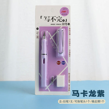 Children's Infinity Pencil Cheap School Supplies Cute Korean Stationery Free Shipping Item HB 0.5mm Mechanical Eternal Pencil