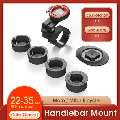Bike Phone Holder,Motorcycle Cellphone Handlebar Mount,Universal Mountain/Road Bicycle,MTB,Scooter,Electric Handlebar Phone Stan