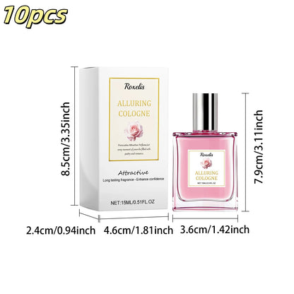 ROXELIS Rose Pheromone Perfume Rose Fresh and Elegant Perfume Date Atmosphere Charm Lasting Fragrance Lady Perfume Spray 0.51 oz