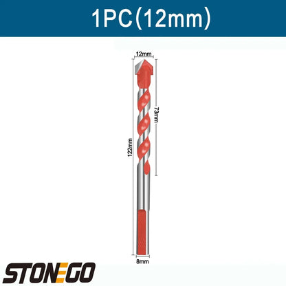 STONEGO 1PC/5PCS Multifunctional Drill Bits Ceramic Wall Tile Marble Glass Punching Hole Saw Drilling Bits 6mm/8mm/10mm/12mm