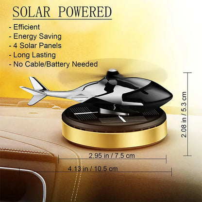Solar rotating car mounted aircraft fragrance wholesale creative helicopter car mounted fragrance car perfume accessories