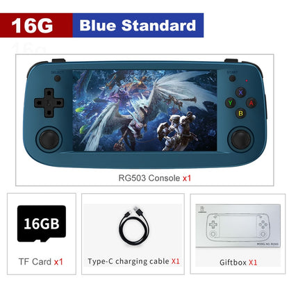 ANBERNIC RG503 RG351P Retro Video Game Console RK3326 Linux System PC Shell PS1 Game Player Portable Pocket HandheldGame Console