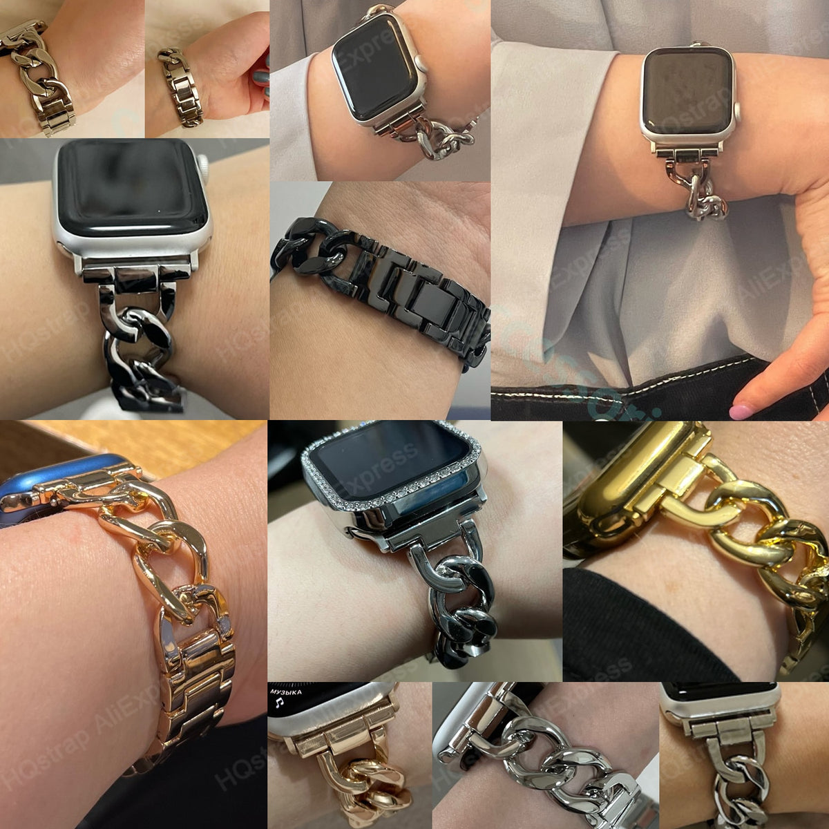 Stainless Steel Strap for Apple Watch 6 4 Se 7 Band 44mm 42mm 45mm 38/41 for Apple Watch Series 5 40mm Strap Band Bracelet Belt