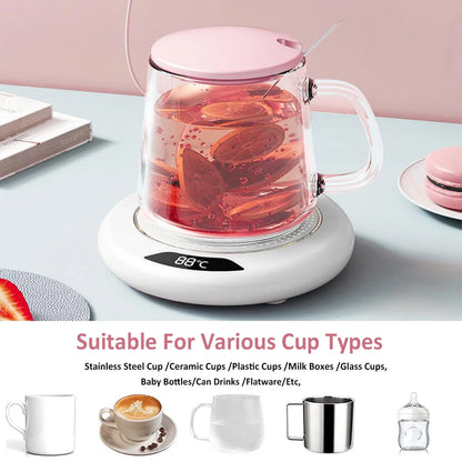 Cup Warmer USB Coffee Cup Heater Electric Milk Tea Cup Heating Coaster Cup Mug Warmer For Home Office USB Desktop Cup heater