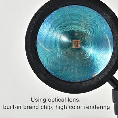 Usb Rgb Sunset Lamp Night Light Projector Photography Wall Atmosphere Neon Lights For Party Bedroom Living Room Decor