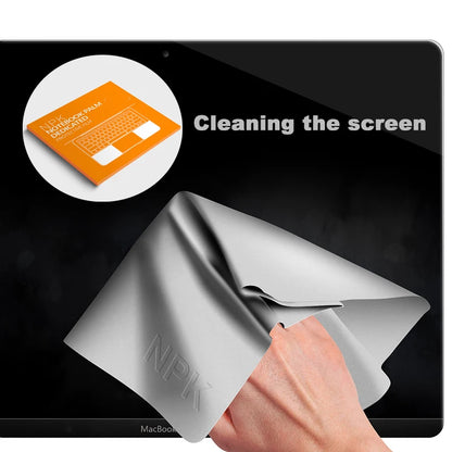 1pc Microfiber Notebook Cleaning Cloth Keyboard Dust Proof Film Laptop Screen Protecting For MacBook Pro Air 13/14/15/16 Inch