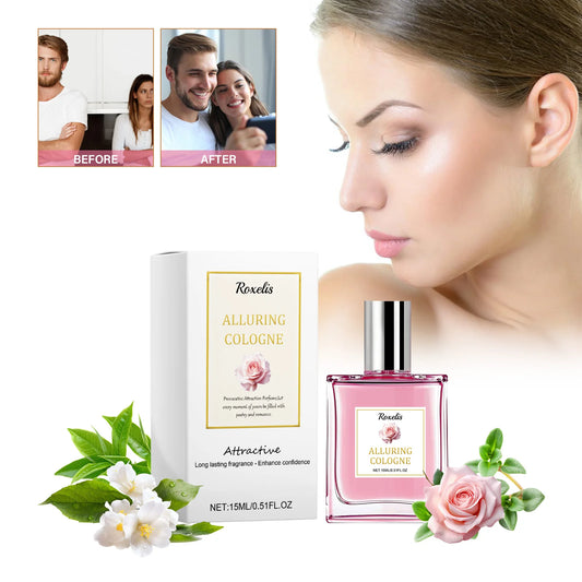 ROXELIS Rose Pheromone Perfume Rose Fresh and Elegant Perfume Date Atmosphere Charm Lasting Fragrance Lady Perfume Spray 0.51 oz