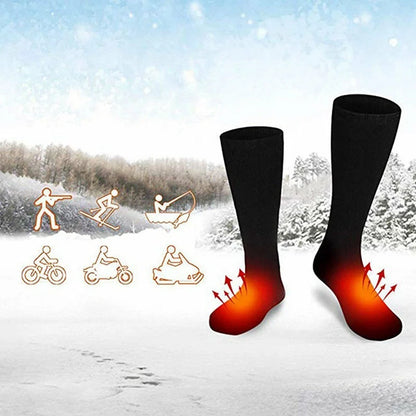 Electric Heated Socks Thermal Cotton Sports Socks Winter Hiking Hunting Ice Fishing Battery Powered Operated Heated Sockings
