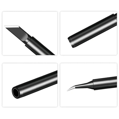 STONEGO Soldering Iron Tips Soldering Bits Black Alloy Plating Suitable for 900M, 936, 937, 938, 969, 8586, 852D