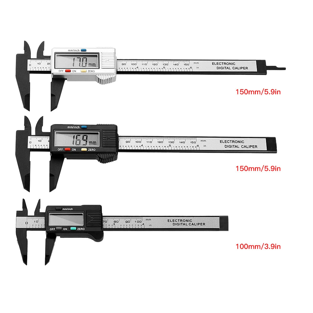 Digital Caliper 6 Inch Electronic Vernier Caliper 100mm Calliper Micrometer Digital Ruler Measuring Tool 150mm 0.1mm