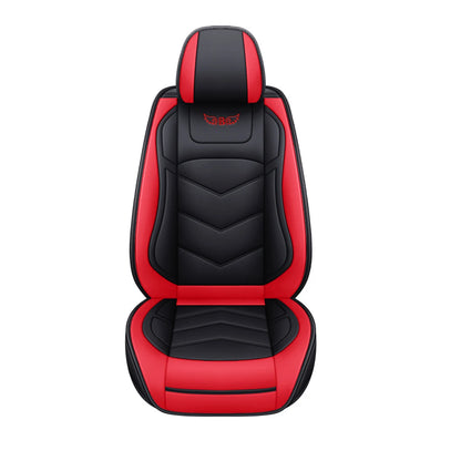 1X Front Car Seat Cover Full Surround  Universal PU Leather Chair Cushion Protector Automobiles Seat Covers Truck SUV Sedan