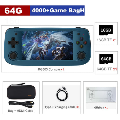 ANBERNIC RG503 RG351P Retro Video Game Console RK3326 Linux System PC Shell PS1 Game Player Portable Pocket HandheldGame Console