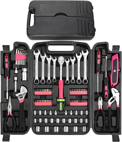 95 Piece Tool Kit Professional Auto Repair Tool Set Combination Package Socket Wrench with Most Useful Mechanics Tools