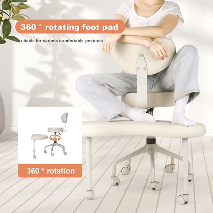 Comfortable Chair Backrest Chair Living Room Adjustable Beauty Chairs Yoga Ergonomic Swivel Chair Modern Furniture with Wheels