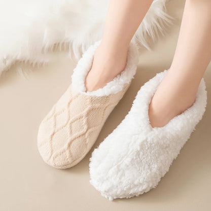 Winter Floor Socks Thermal Mens Slippers Socks Home Warm Women Socks Thickened Snow Socks Sleep Carpet Socks Non-slip Short Sock