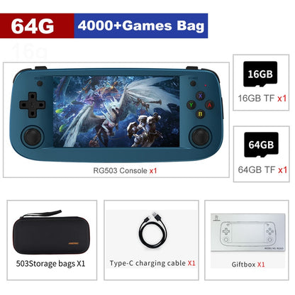 ANBERNIC RG503 RG351P Retro Video Game Console RK3326 Linux System PC Shell PS1 Game Player Portable Pocket HandheldGame Console