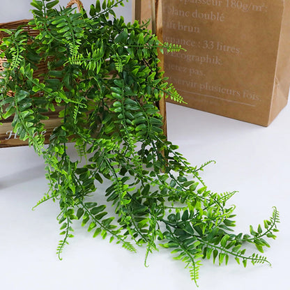 1Pc Plant Persian Fern Leaves Vines Room Home Garden Decoration Accessories Wedding Party Wall Hanging Balcony Decoration