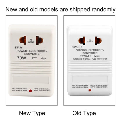 70W Dual Voltage Converter Transformer 110V/120V to 220V/240V with CN Standard Plug - Step-Up & Step-Down