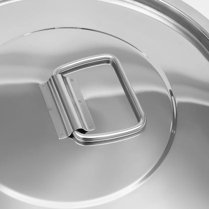 33L Stainless Steel Airtight Rice Bucket Canister Food Storage Container w/ Lid