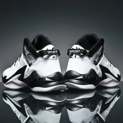 Men's  basketball shoes, breathable and non slip outdoor sports shoes, walking and running basketball shoes