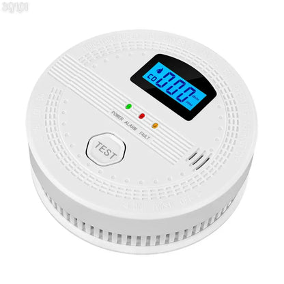 2 In 1 CO and Smoke Detector Sound Warning & LED Indicator Carbon Monoxide Detector Battery Powered CO Sensor for Home Warehouse