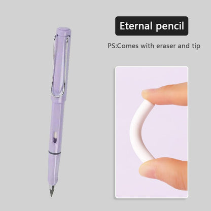 Eternal pencil For Kids Cute Pens Painting Art Office&School Supplies Infinity Pencils Tips Refill Set Stationery