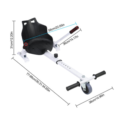 Hoverboard Seat Attachment For 6.5 -10 Inch Hover Board Go Kart Conversion Kit Accessory Go-Cart For Kids Or Adults ﻿