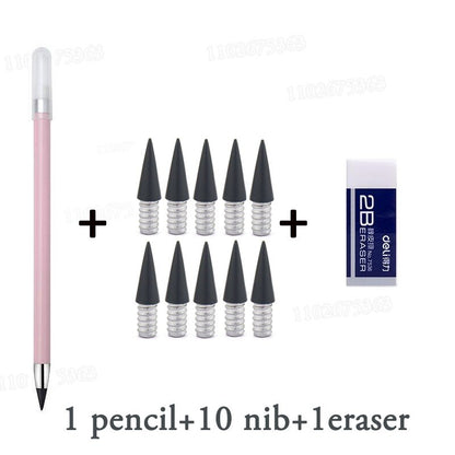 Black Technology Erasable  Infinity Pencil Student Upright No Cutting or Ink Can't Finish Writing Painting Is Not Easily Broken