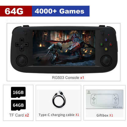 ANBERNIC RG503 RG351P Retro Video Game Console RK3326 Linux System PC Shell PS1 Game Player Portable Pocket HandheldGame Console