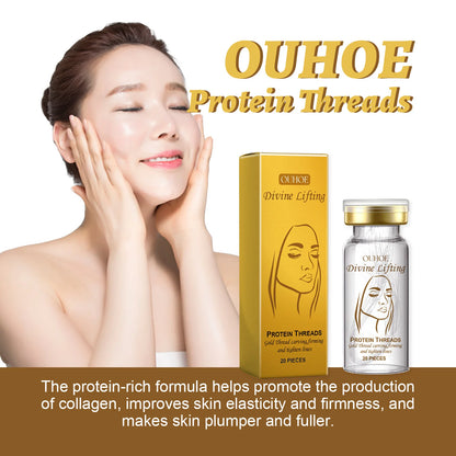 Soluble Protein Threads for Face Lifting Smoothes Fine Lines Improve Skin Elasticity & Firmness Absorbable Collagen Protein Line